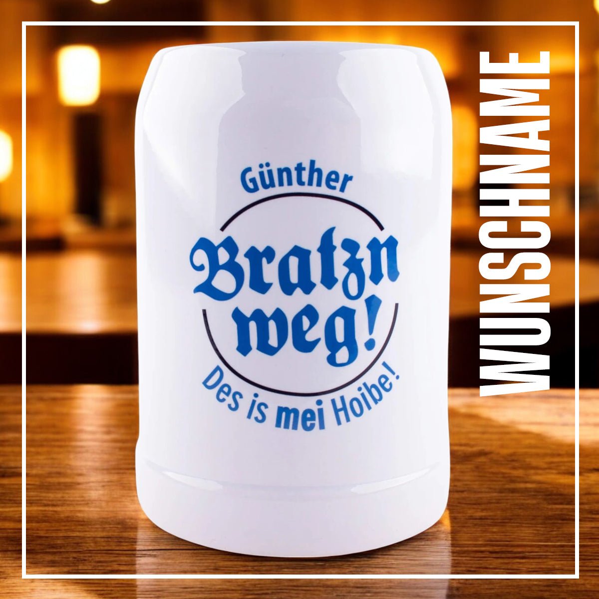 Bierkrüge mit Wunschname - meinherzschlag.de