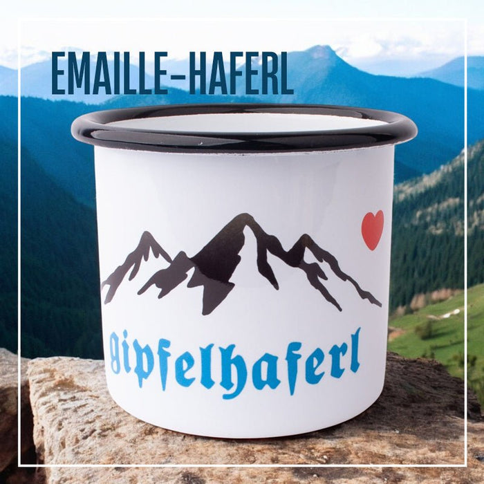 bergverliebt: Emaille-Haferl - meinherzschlag.de