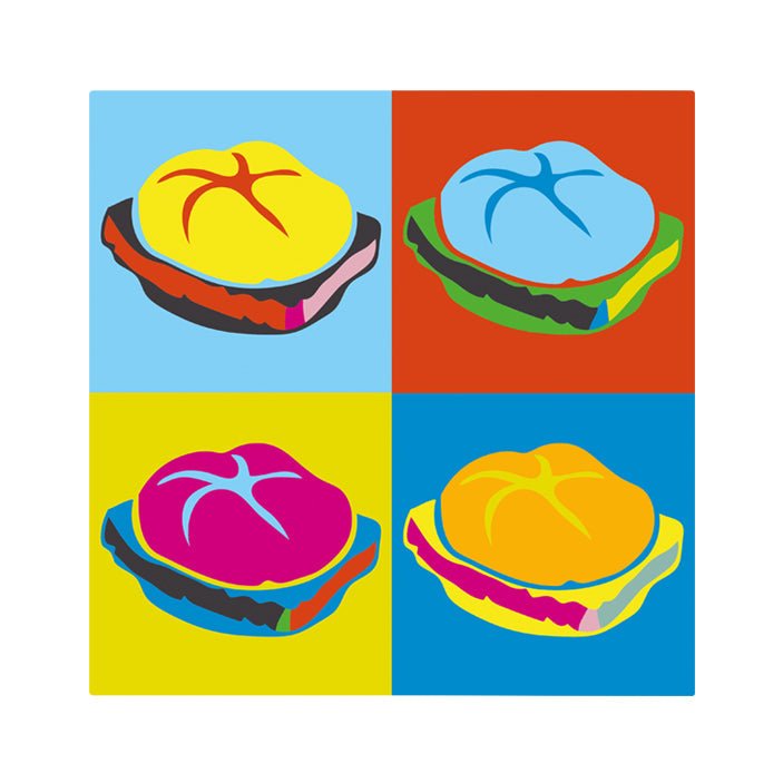 Motiv: Popart Leberkas - meinherzschlag.de