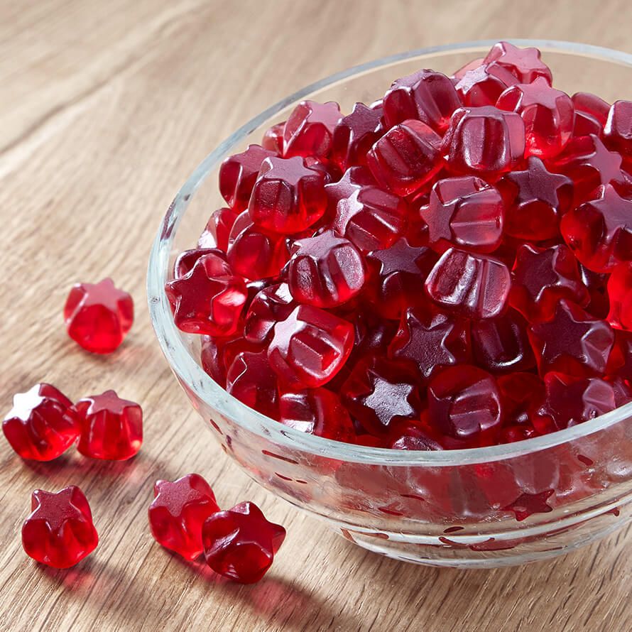 Fruchtgummi "Glühweinsterne" - meinherzschlag.de