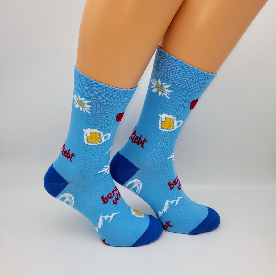 Socken "bergverliebt" - meinherzschlag.de