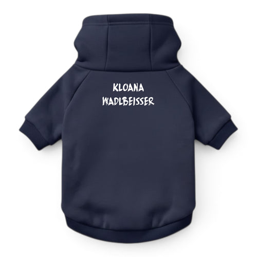 Hunde-Hoodie "Kloana Waldbeisser" navy
