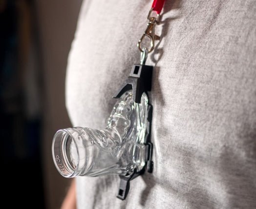 Skischuh Schnapsglas mit Bindung - meinherzschlag.de