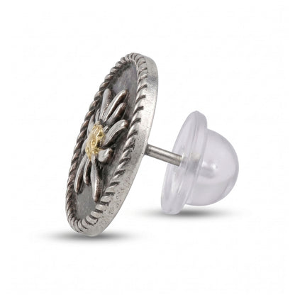 Ansteck-Pin "Edelweiß" rund