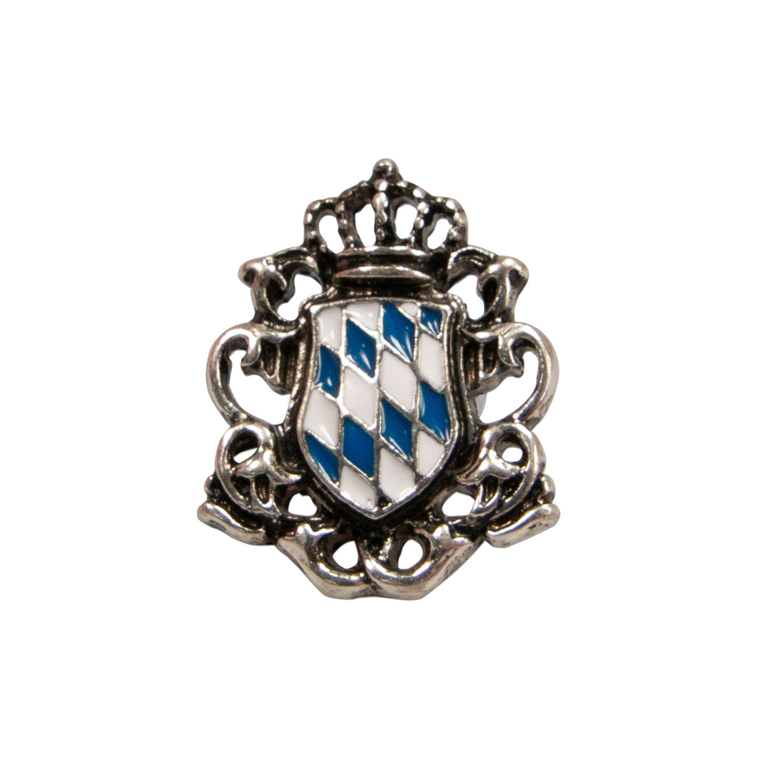 Ansteck-Pin &quot;Wappen weiß-blau&quot;