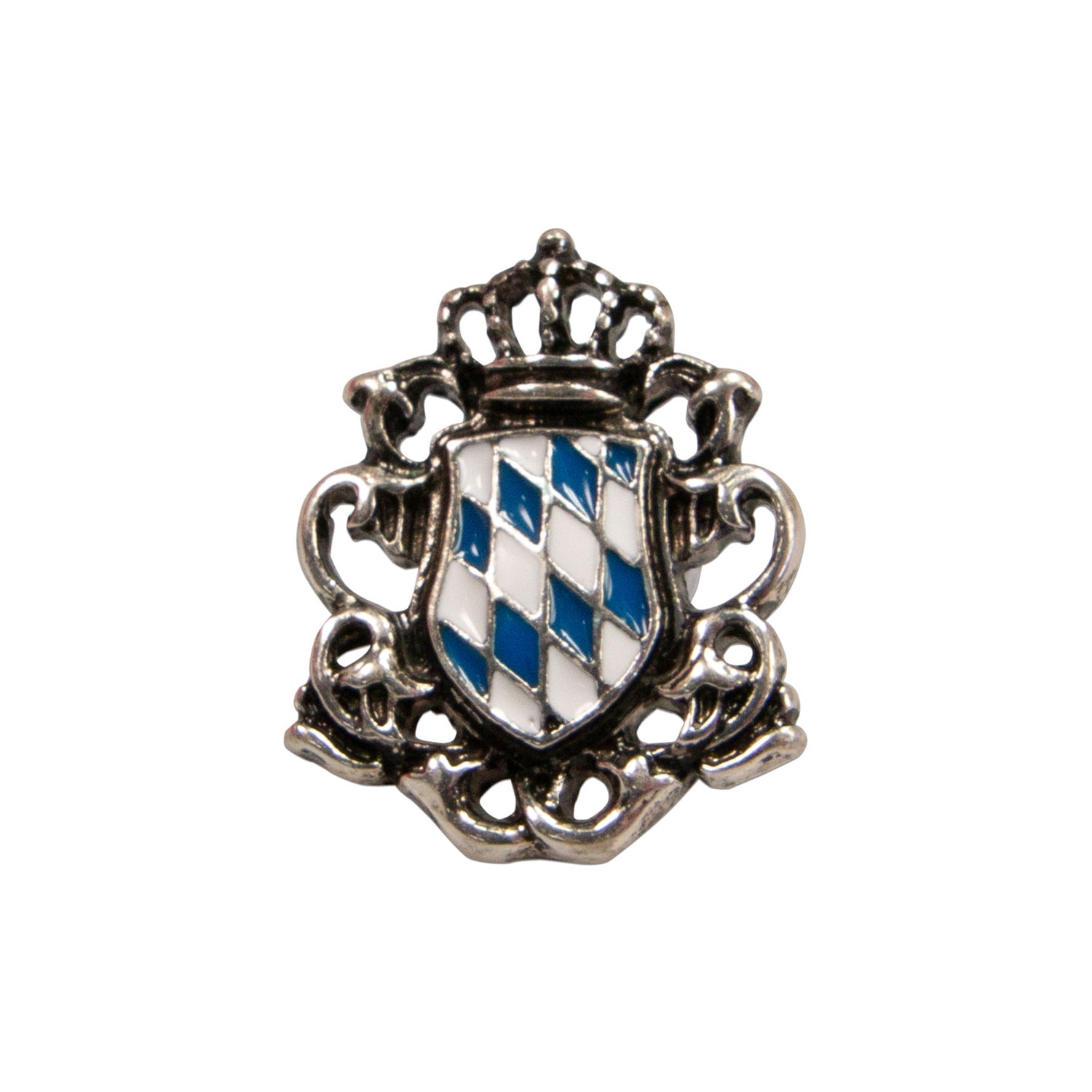 Ansteck-Pin &quot;Wappen weiß-blau&quot;