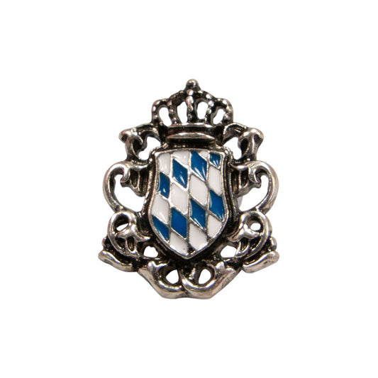 Ansteck - Pin "Wappen weiß - blau" - meinherzschlag.de