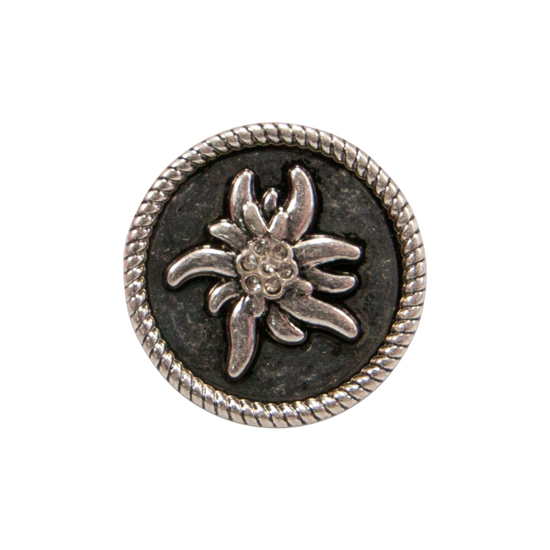 Ansteck-Pin &quot;Edelweiß&quot; mit Strass