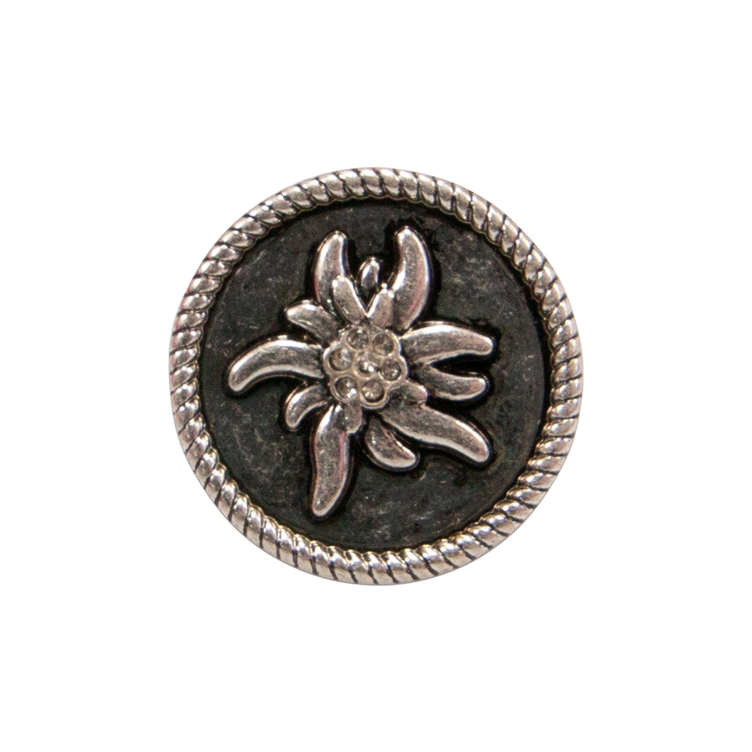 Ansteck-Pin &quot;Edelweiß&quot; mit Strass