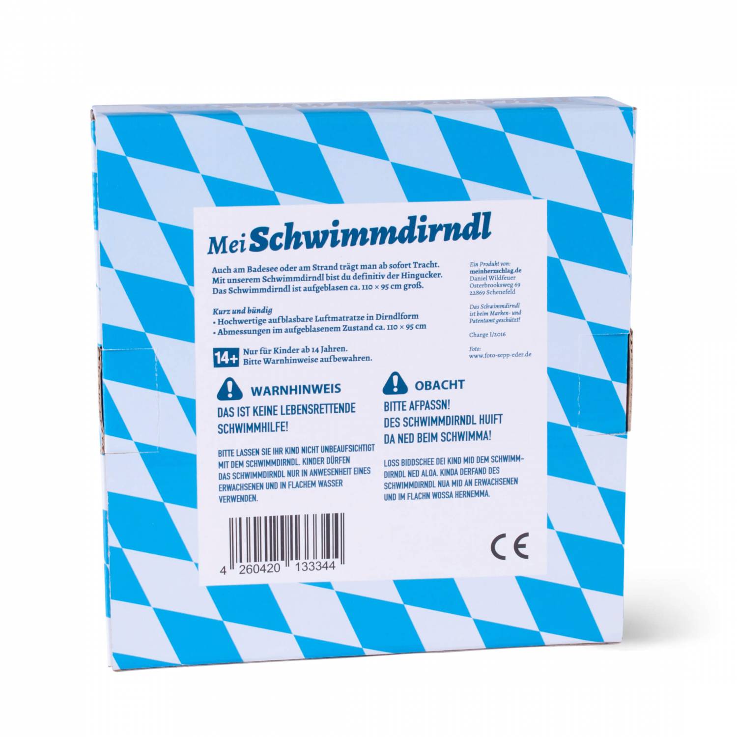Aufblasbares Schwimmdirndl - meinherzschlag.de