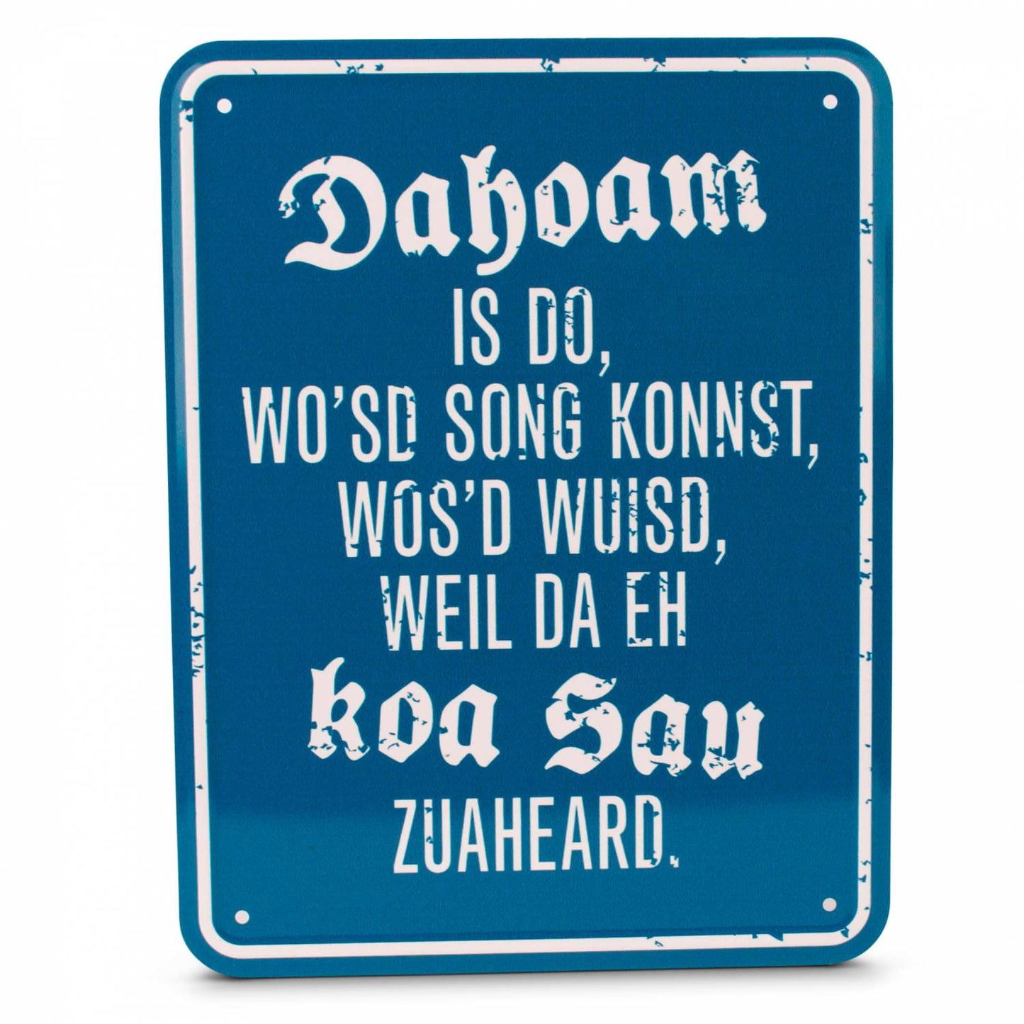 Blechschild "Koa Sau" - meinherzschlag.de