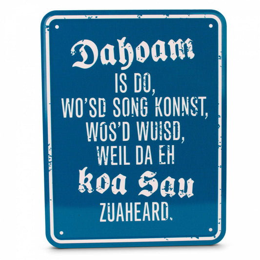 Blechschild "Koa Sau" - meinherzschlag.de