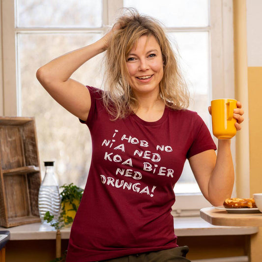 Damen - Shirt "Koa Bier ned drunga!" - meinherzschlag.de