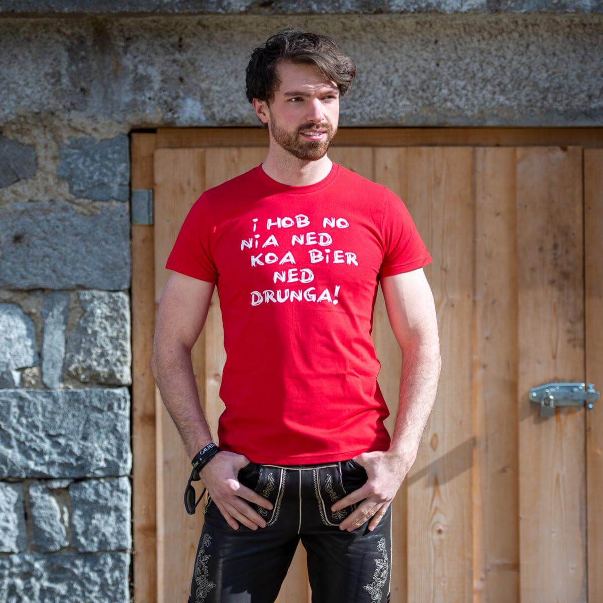 Herren - Shirt "Koa Bier ned drunga!" - meinherzschlag.de