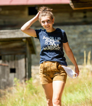 Damen - Shirt "Bevor i mi aufreg ..." - meinherzschlag.de