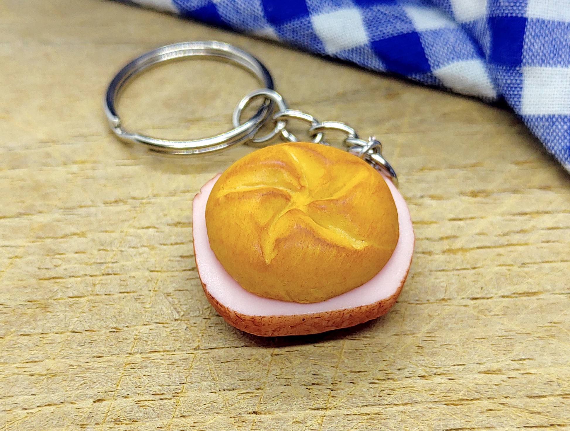 Leberkäs - Semmel - Schlüsselanhänger - meinherzschlag.de