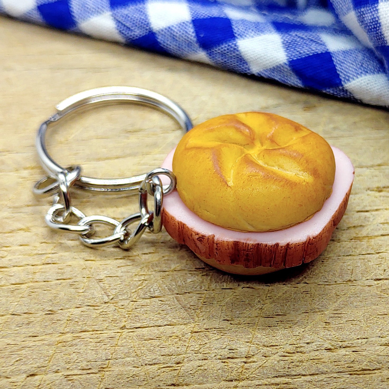 Leberkäs - Semmel - Schlüsselanhänger - meinherzschlag.de