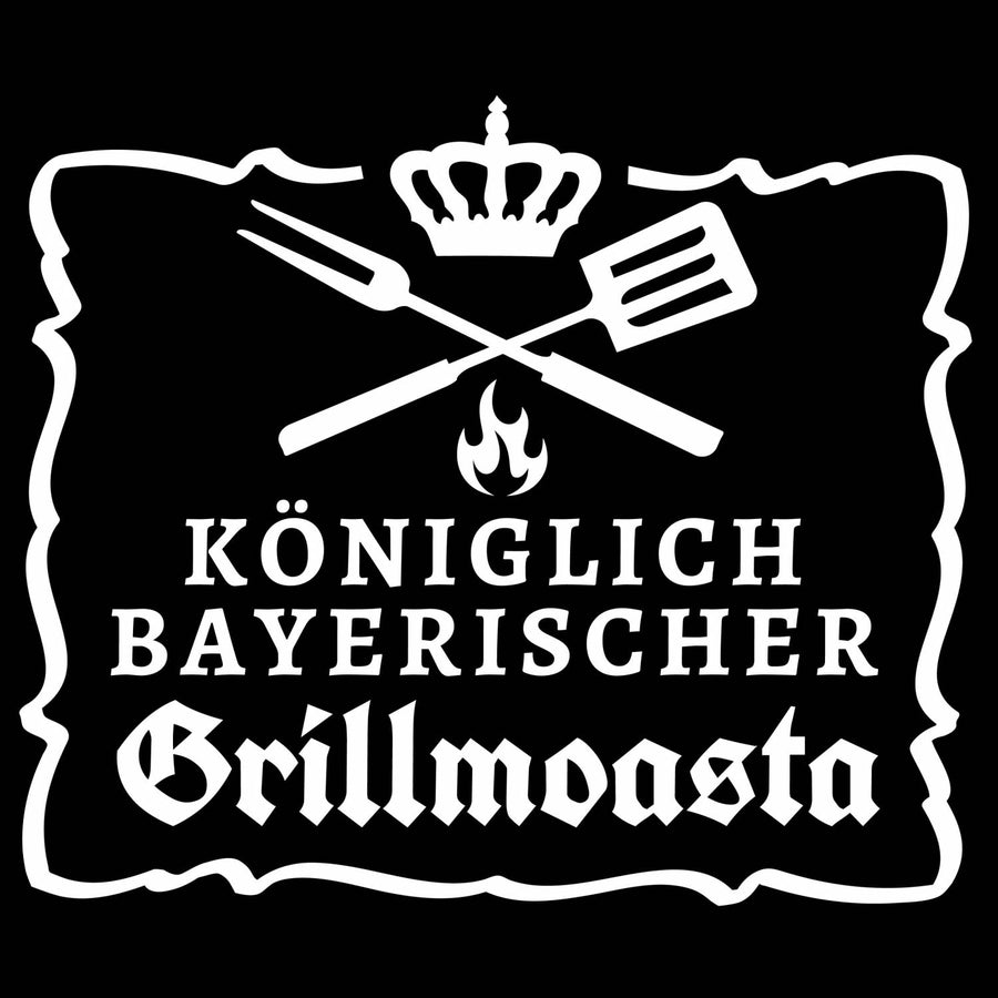 Grillschürze "Grillmoasta" schwarz - meinherzschlag.de