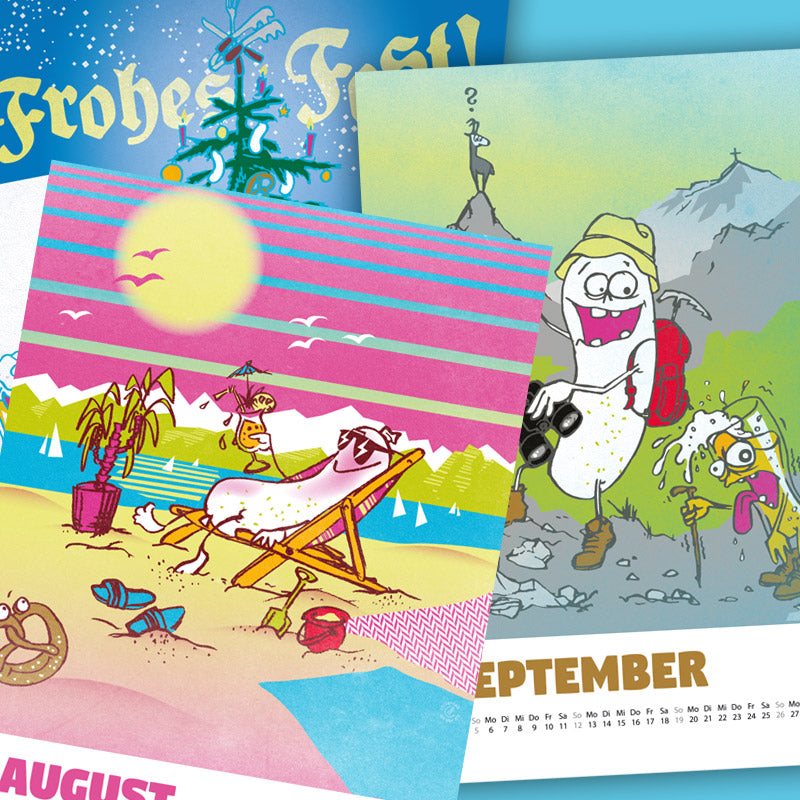 Der Weißwurst-Kalender 2027 von meinherzschlag – Produktbild 4 von 6.