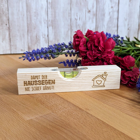 Wasserwaage "Haussegen" - meinherzschlag.de