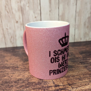 Glitzertasse "Prinzessin" - meinherzschlag.de