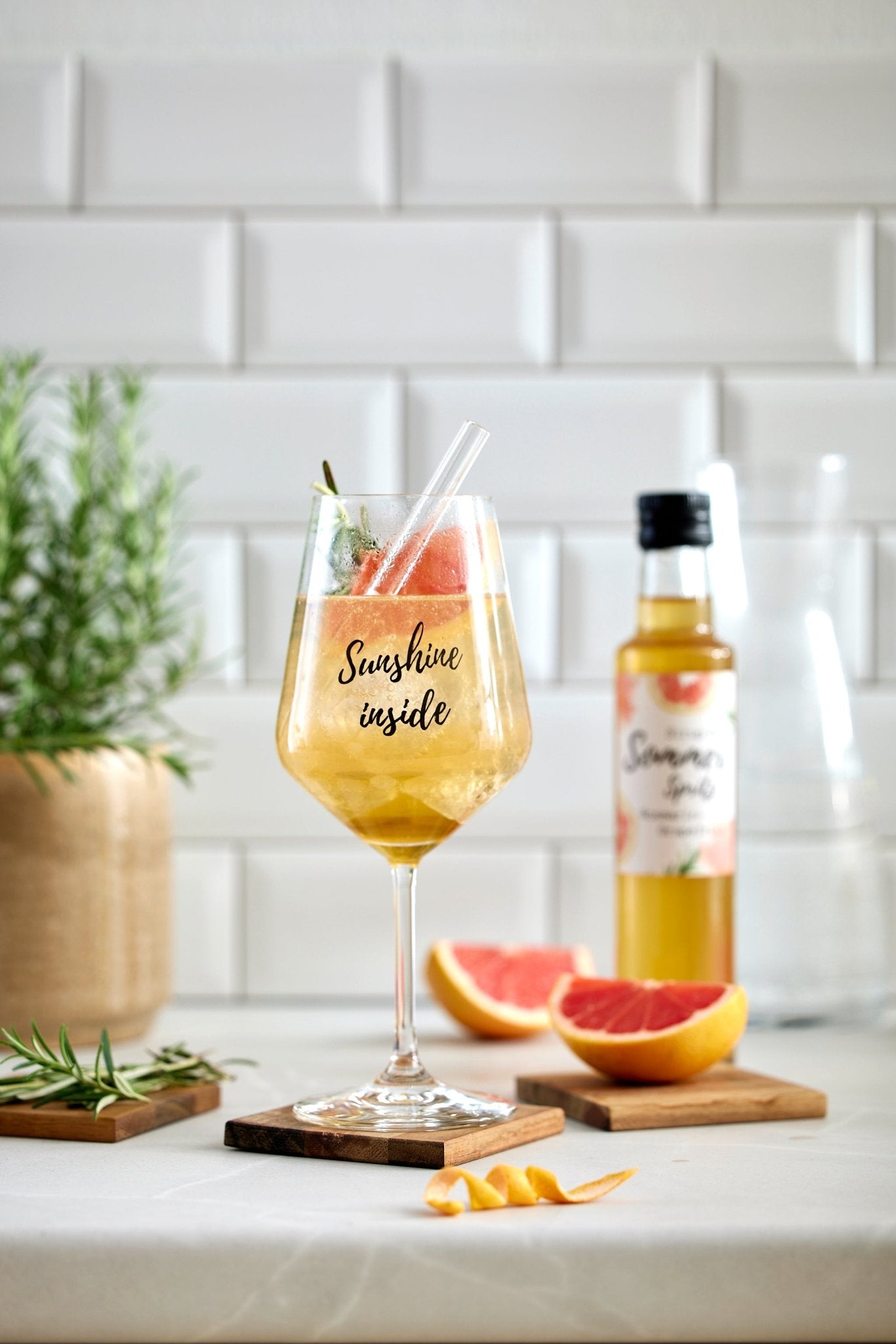 Sommer - Spritz - Sirup "Rosmarin & Grapefruit" - meinherzschlag.de