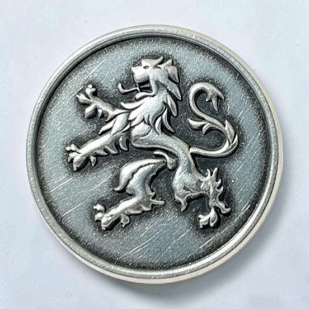 Ansteck-Pin "Löwenmünze"