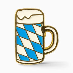 Ansteck-Pin "Maßkrug mit Bayernrauten"