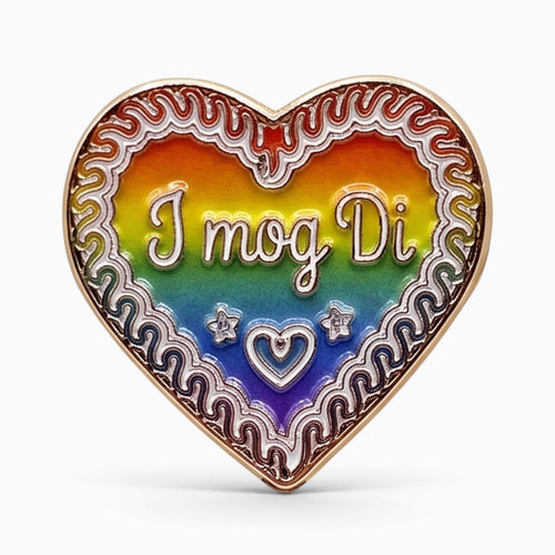 Ansteck-Pin "Regenbogen-Herzerl"