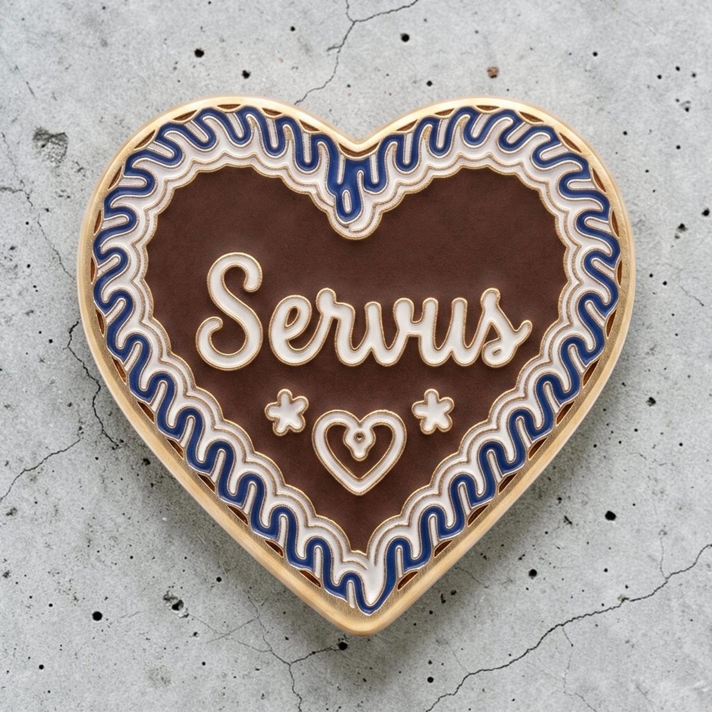 Ansteck-Pin "Servus"