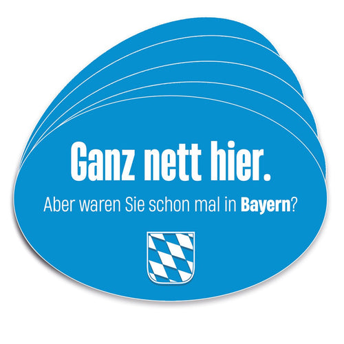 5er Aufkleber - Pack "Ganz nett hier." - meinherzschlag.de