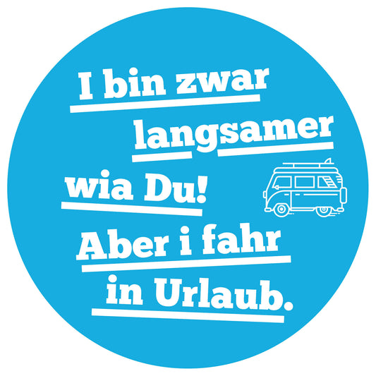 Wohnwagen - Aufkleber "Urlaub" - meinherzschlag.de