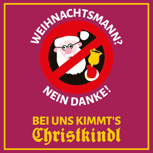 Aufkleber "Weihnachtsmann? Nein Danke!" - meinherzschlag.de