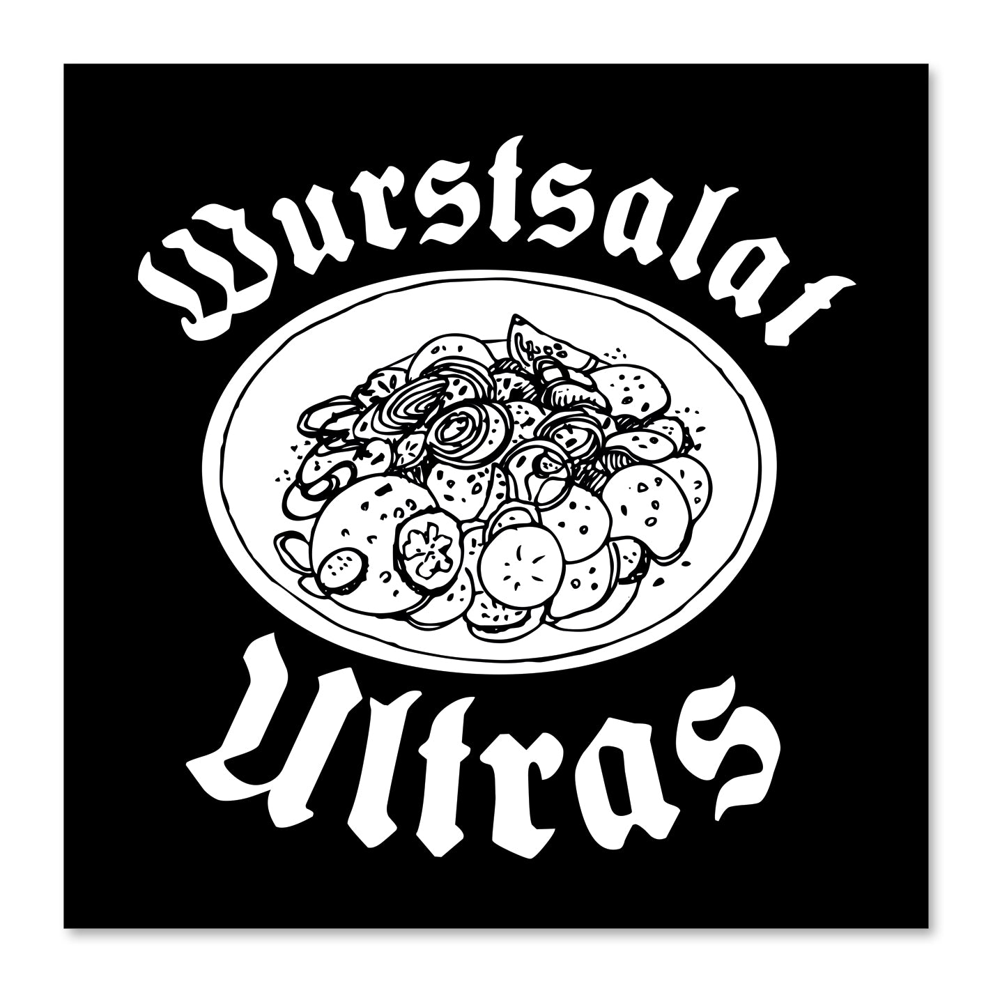 Aufkleber "Wurstsalat Ultras" - meinherzschlag.de