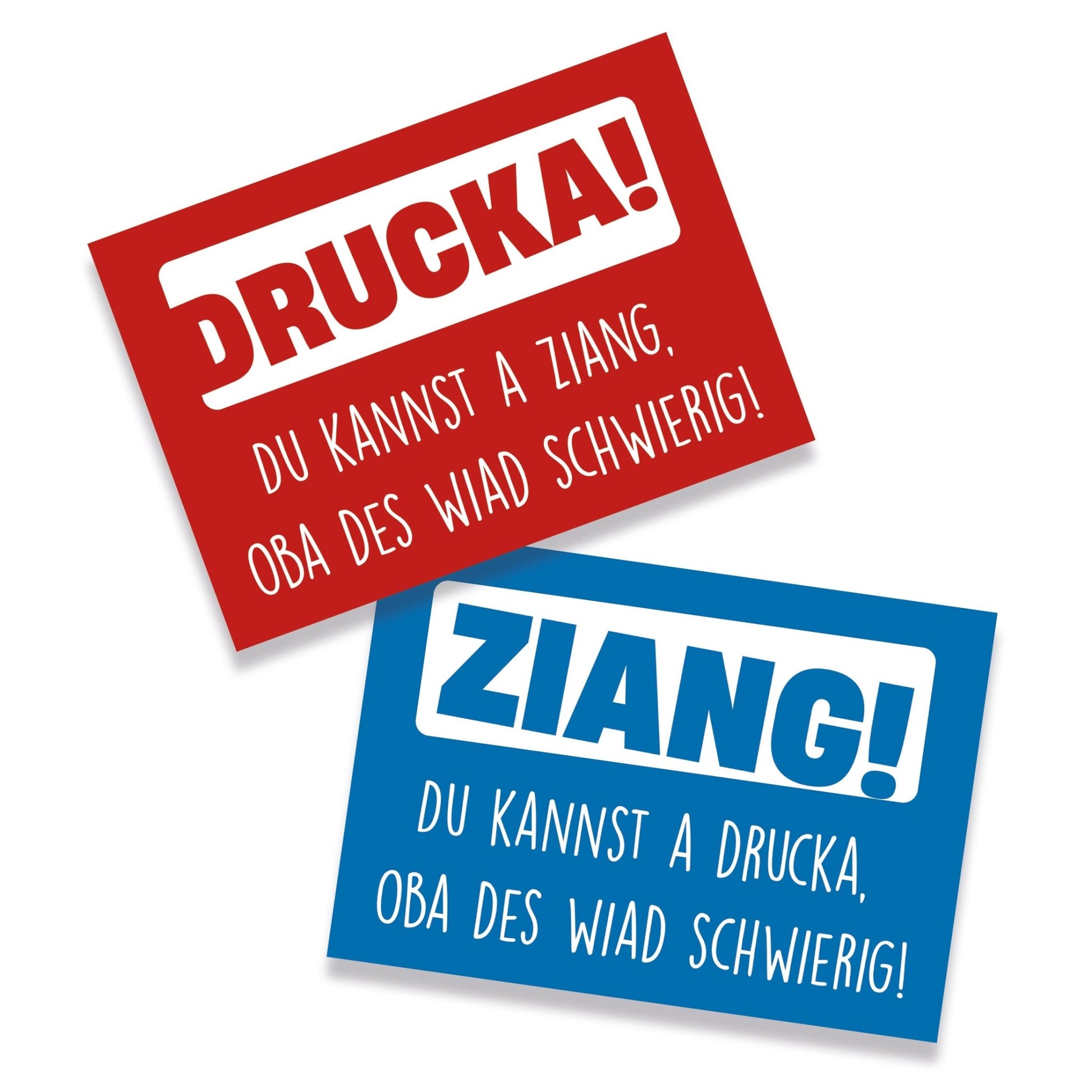 Tür - Aufkleber - Set "Ziang & Drucka" - meinherzschlag.de
