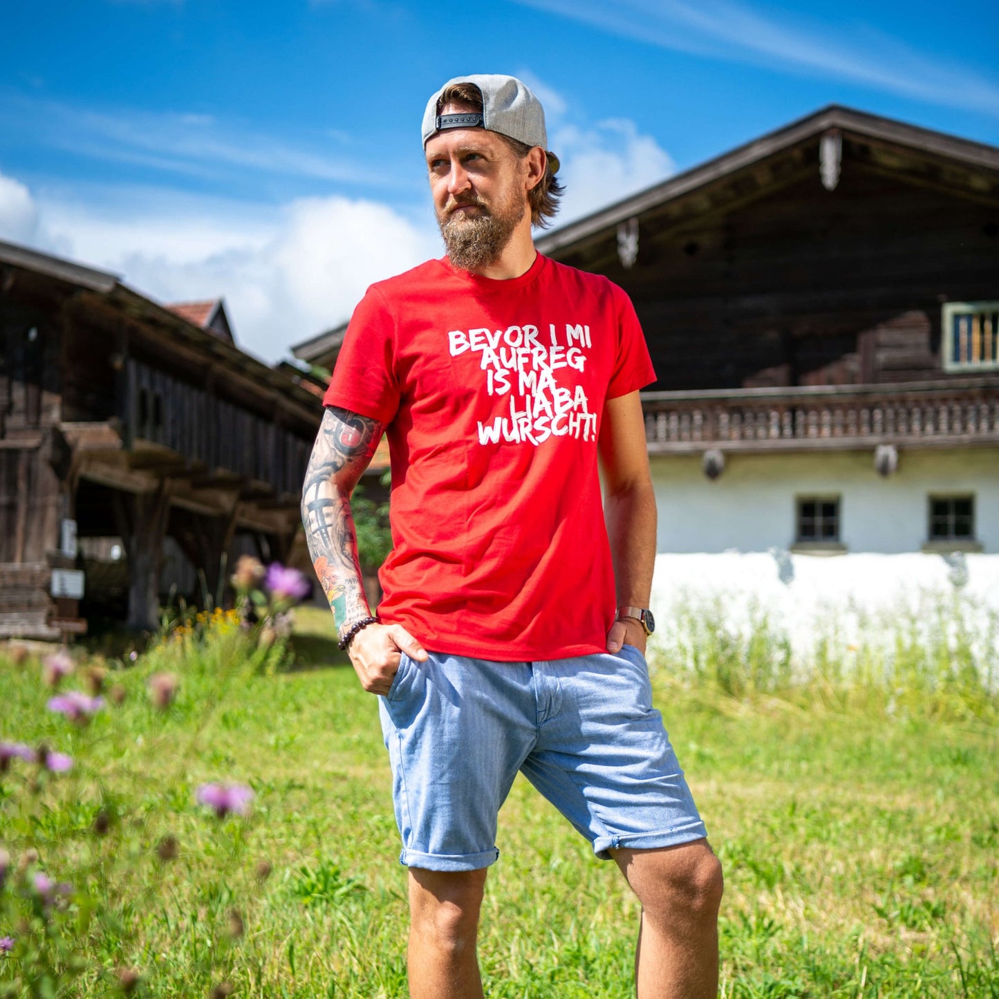 Herren - Shirt "Bevor i mi aufreg ..." - meinherzschlag.de