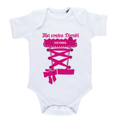 Baby Body Dirndl mit Wunschname - meinherzschlag.de