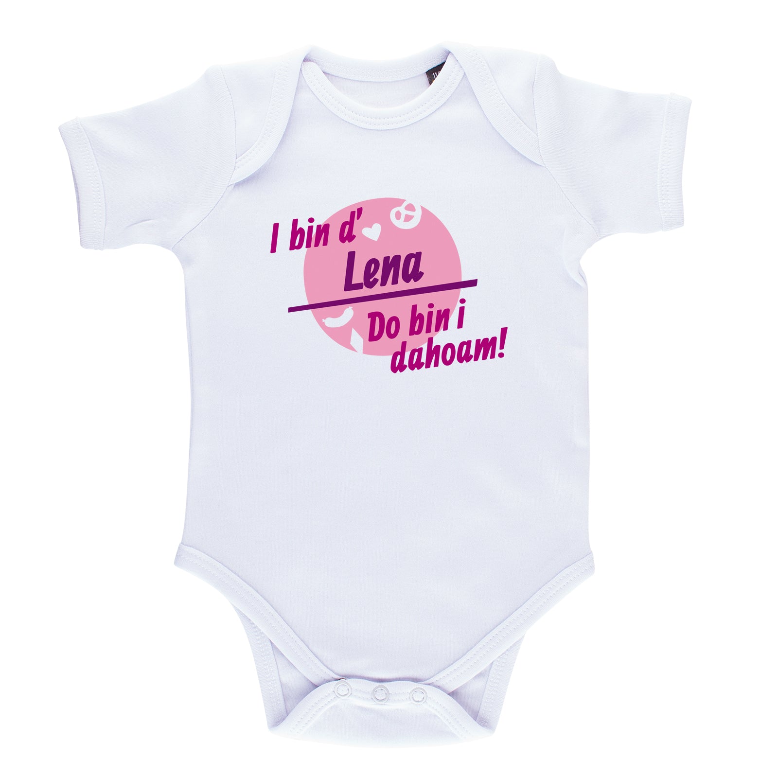 Baby Body "Do bin i dahoam" mit Wunschname - meinherzschlag.de