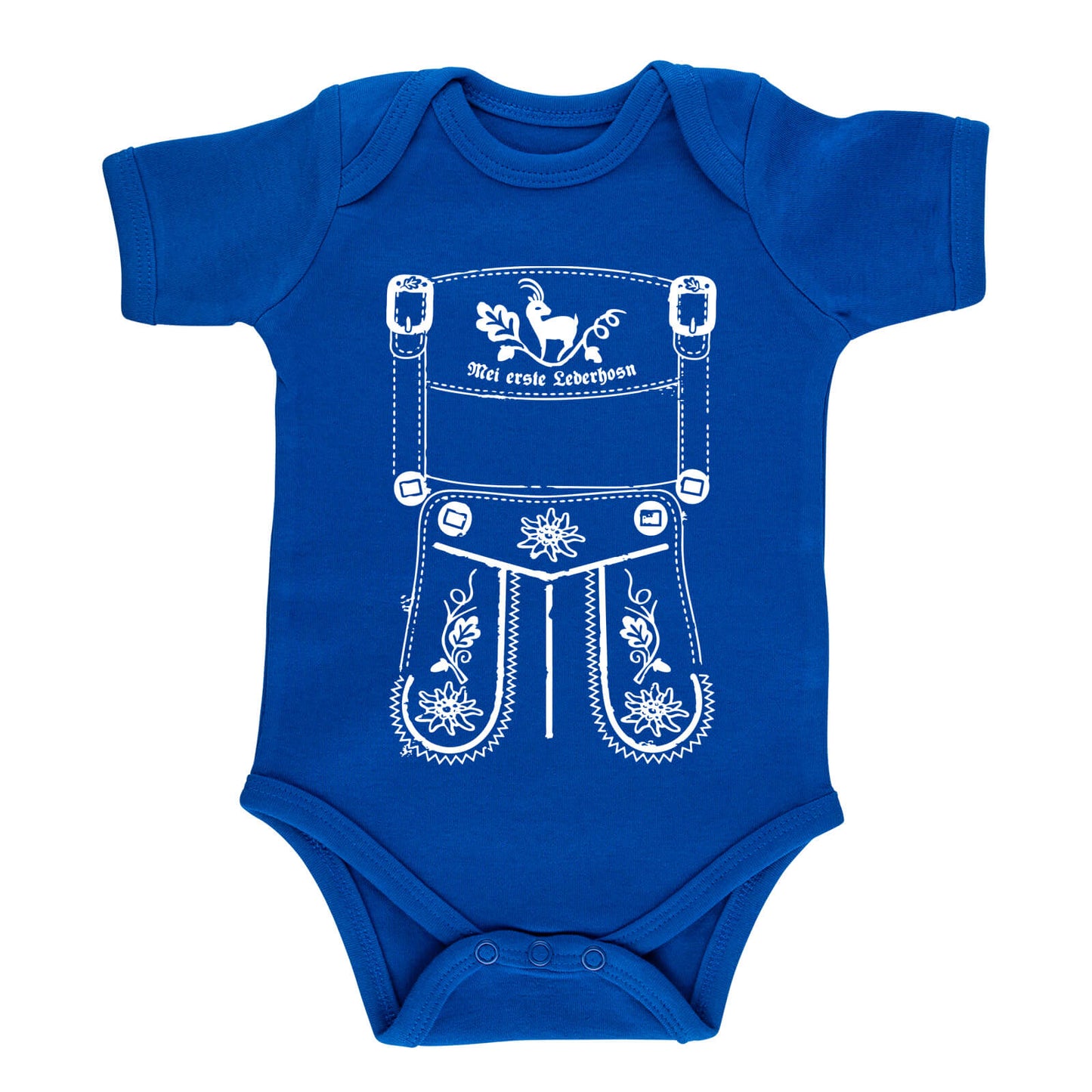 Baby Body Lederhose "Mei erste Lederhosn" - meinherzschlag.de