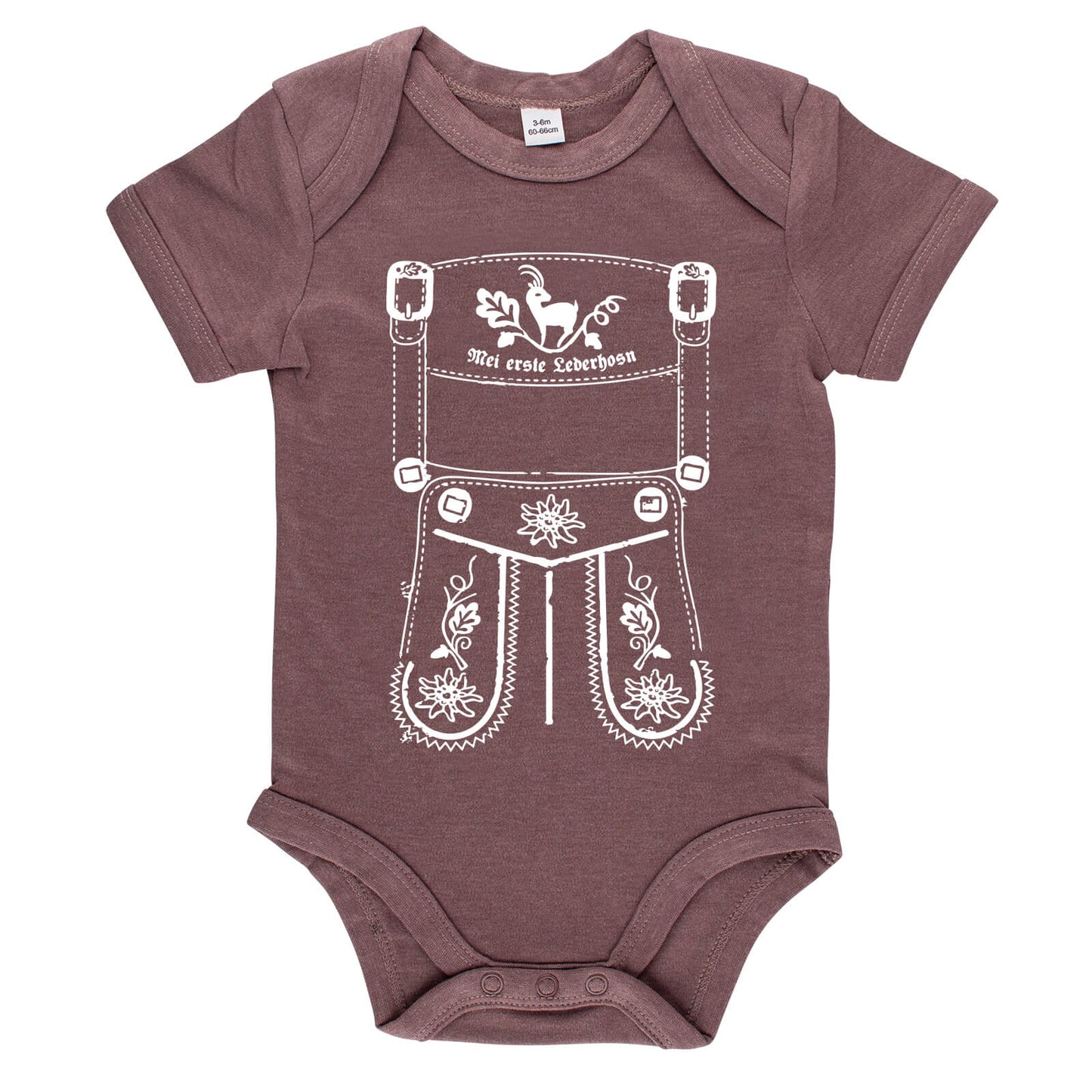 Baby Body Lederhose "Mei erste Lederhosn" - meinherzschlag.de