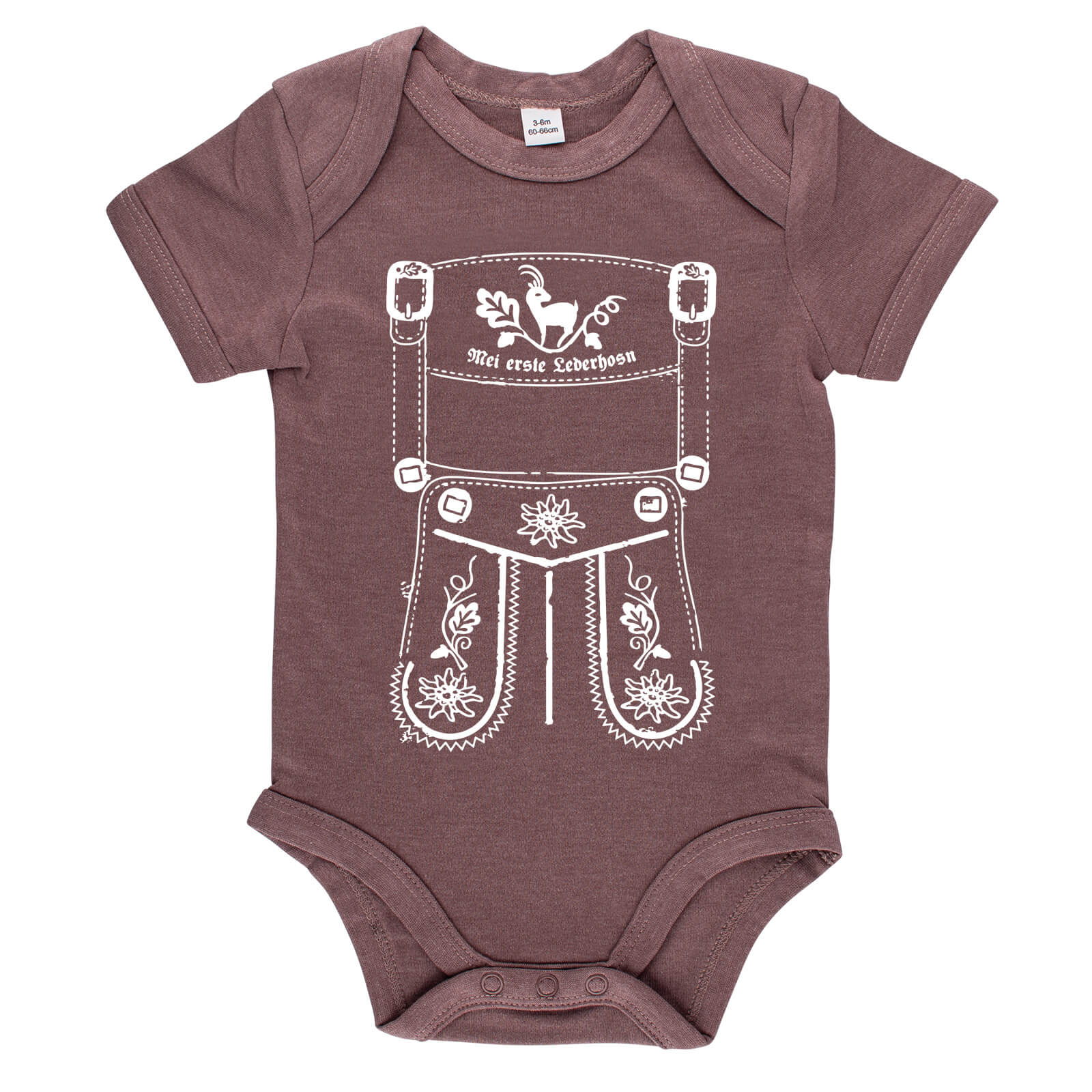 Baby Body Lederhose "Mei erste Lederhosn" - meinherzschlag.de