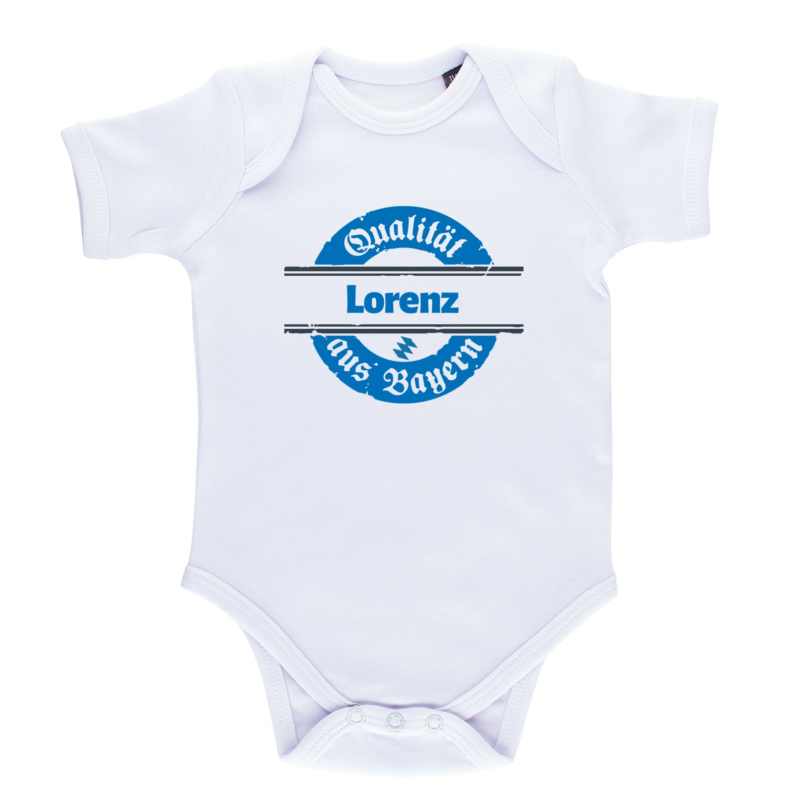 Baby Body "Qualität aus Bayern" mit Wunschname - meinherzschlag.de