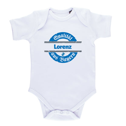 Baby Body "Qualität aus Bayern" mit Wunschname - meinherzschlag.de