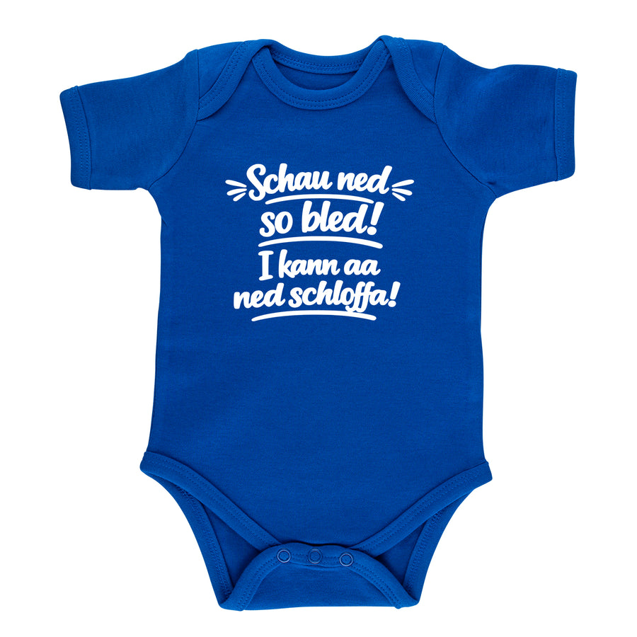 Baby Body "Schau ned so bled!" von meinherzschlag – Produktbild 4 von 8.