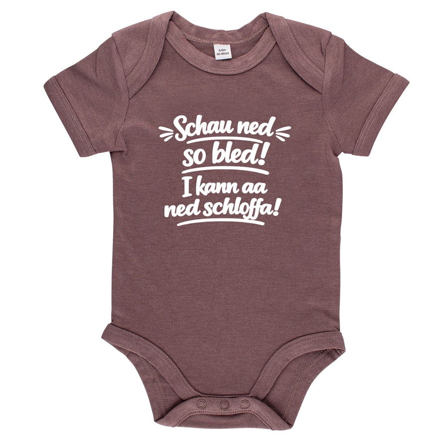 Baby Body "Schau ned so bled!" von meinherzschlag – Produktbild 5 von 8.