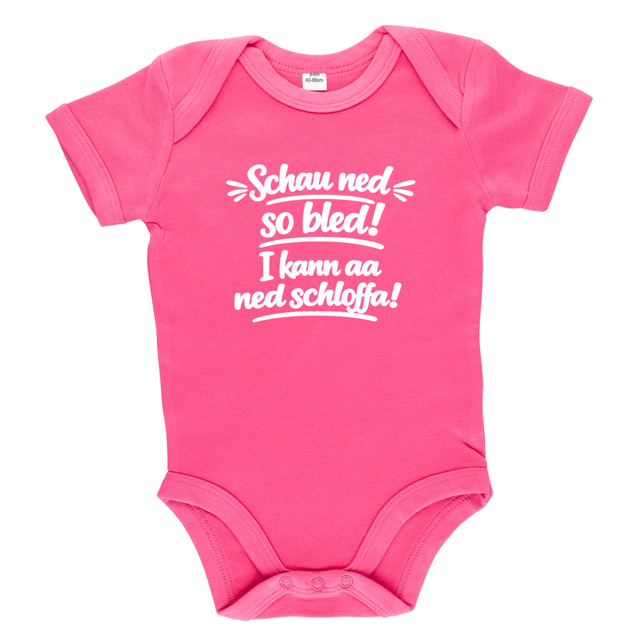 Baby Body "Schau ned so bled!" von meinherzschlag – Produktbild 7 von 8.