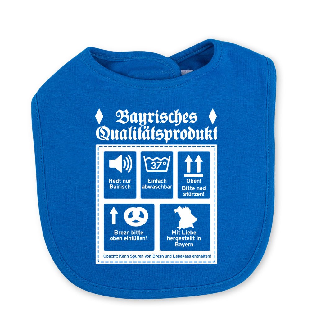 Babylätzchen "Bayrisches Qualitätsprodukt" - meinherzschlag.de