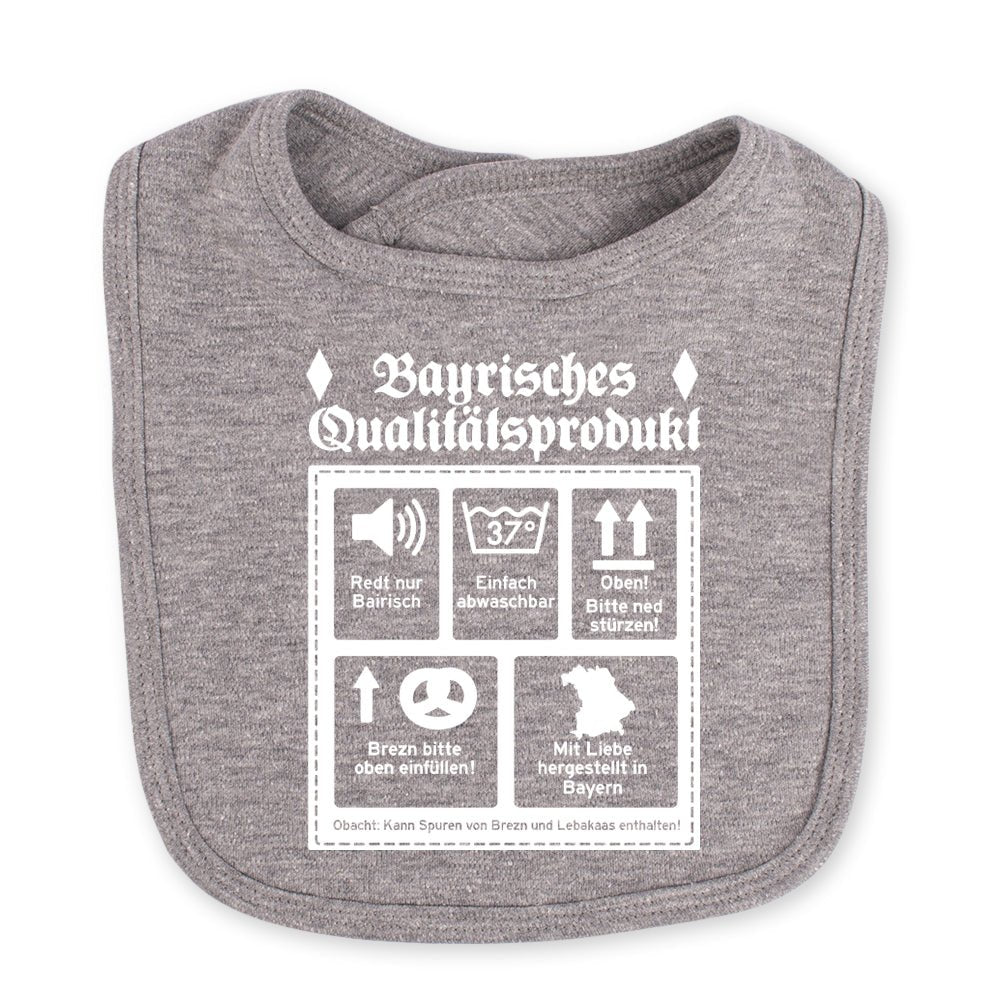 Babylätzchen "Bayrisches Qualitätsprodukt" - meinherzschlag.de