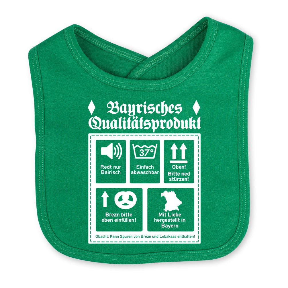 Babylätzchen "Bayrisches Qualitätsprodukt" - meinherzschlag.de