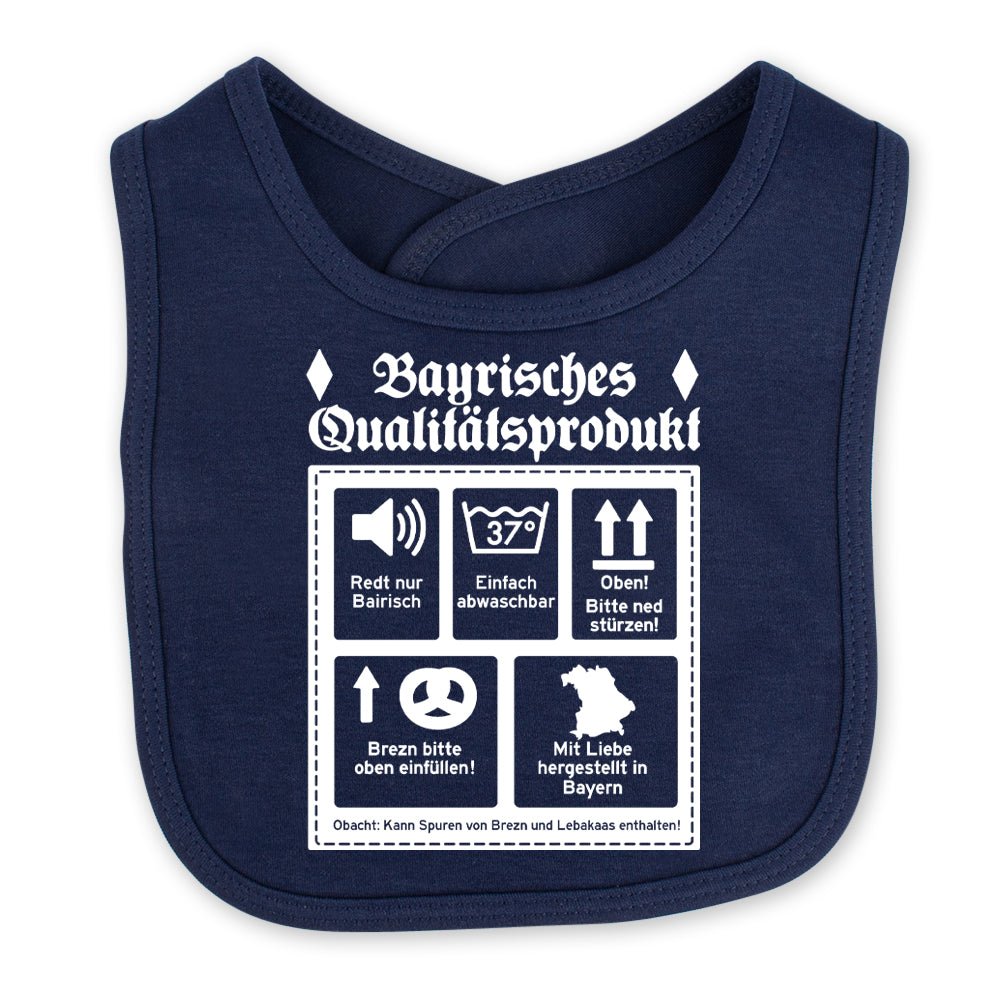 Babylätzchen "Bayrisches Qualitätsprodukt" - meinherzschlag.de